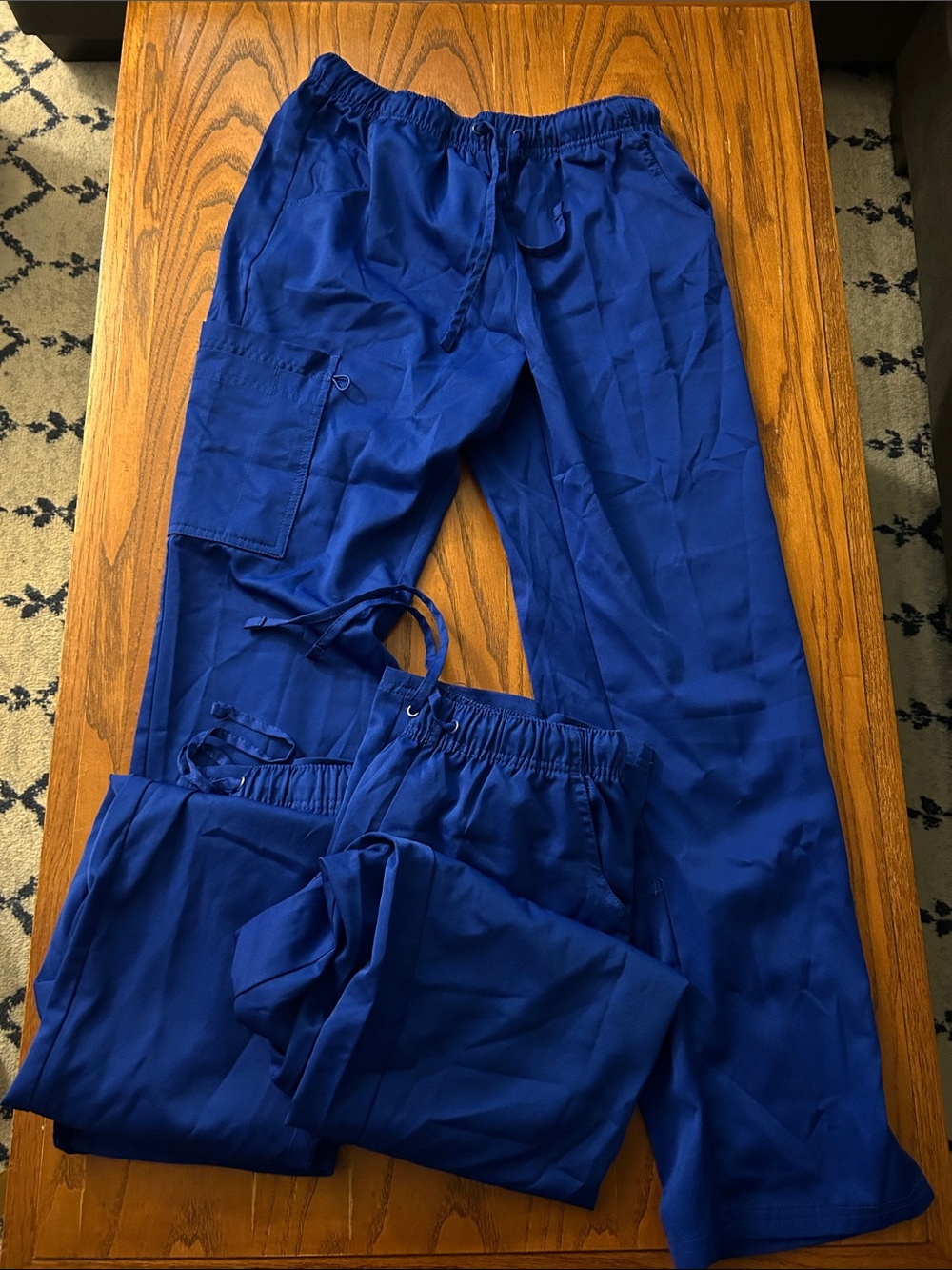 Royal Blue Medical Scrub Pants - Drawstring Cargo - Mini Marilyn by Medichic - S
